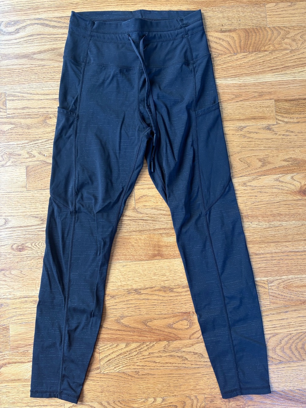 Black Lined Battleship Pocket Drawstring Luxe 7/8 24" | size 4 - Picture 7 of 8